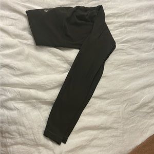 Lululemon Aligns Dark Olive Size 4 great condition